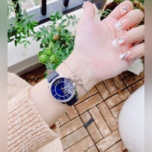 Just Cavalli Animalier Blue Dial Quartz Watch JC1L095L0215 New in Box & Bracelet